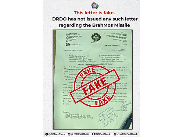 PIB Fact Checker Debunks Fake Letter Alleging BrahMos Missile Components Failure